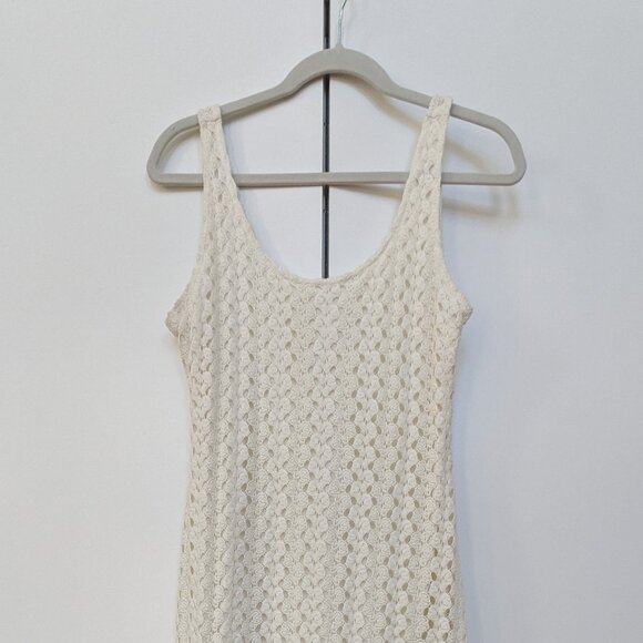 Xhilaration White Knit Dress with slip - Picture 2 of 8